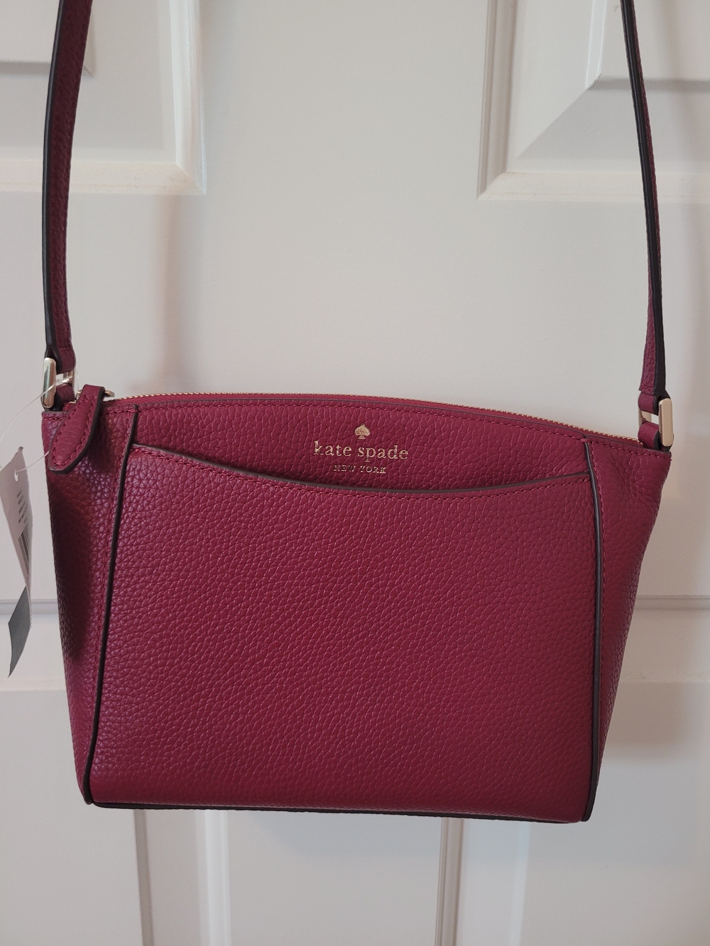 Kate Spade Monica Small
CrossbodyBag in Dark Raspberry Pebbled Leather
